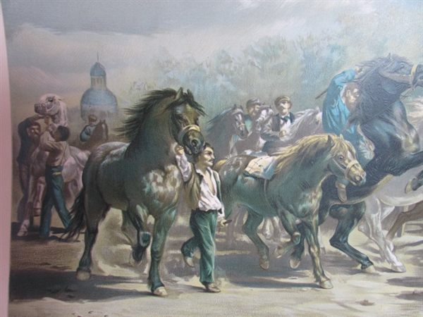 THE HORSE FAIR LITHOGRAPH