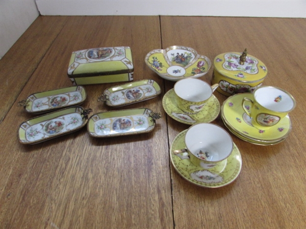 YELLOW VINTAGE CHINA COLLECTION