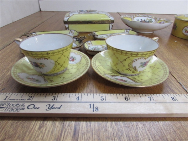 YELLOW VINTAGE CHINA COLLECTION