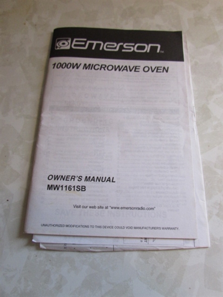 EMERSON 1000-WATT MICROWAVE