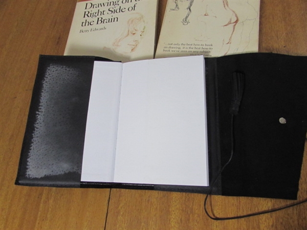 LEATHER JOURNAL, DRAWING BOOKS & MORE