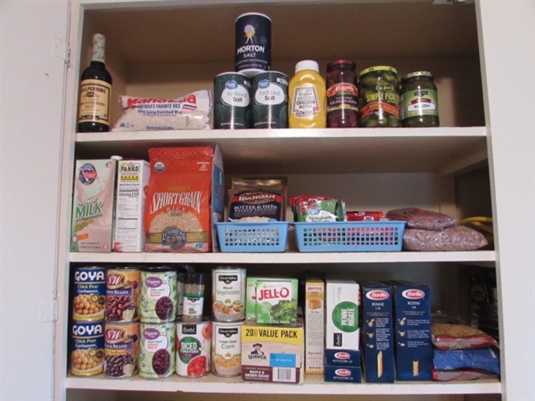 CONTENTS OF FOOD CUPBOARD