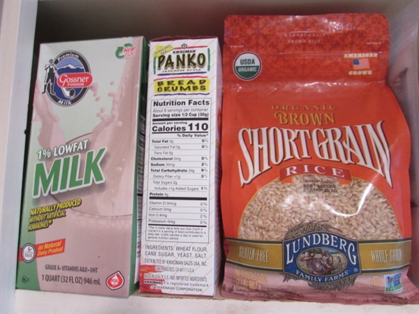 CONTENTS OF FOOD CUPBOARD