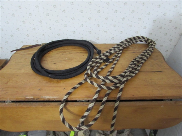 BRAIDED NYLON & BRAIDED HORSEHAIR MECATE REINS