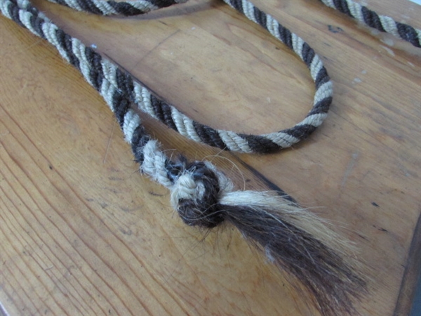 BRAIDED NYLON & BRAIDED HORSEHAIR MECATE REINS