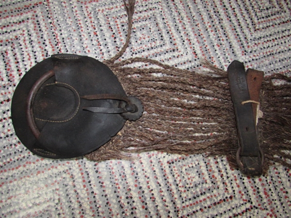 ANTIQUE 'DODSON SADDLERY' SADDLE W/STAND