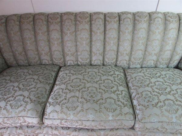 ANTIQUE FRENCH WOOD FRAMED SOFA