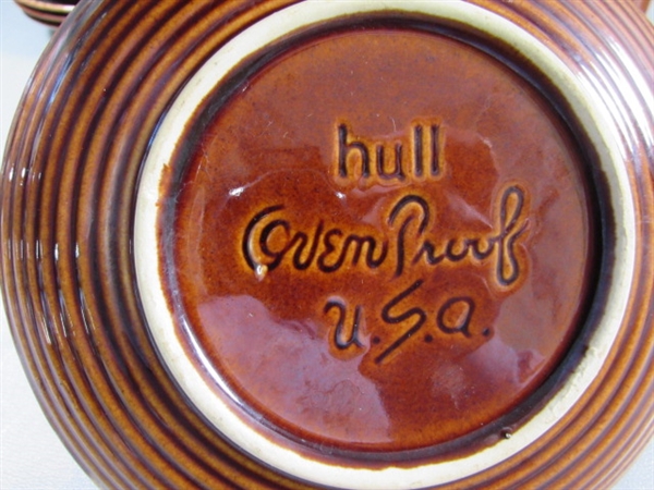 HALL, HULL & OTHER STONEWARE DISHES