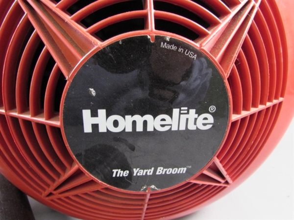 HOMELITE 'THE YARD BROOM' GAS POWERED LEAF BLOWER