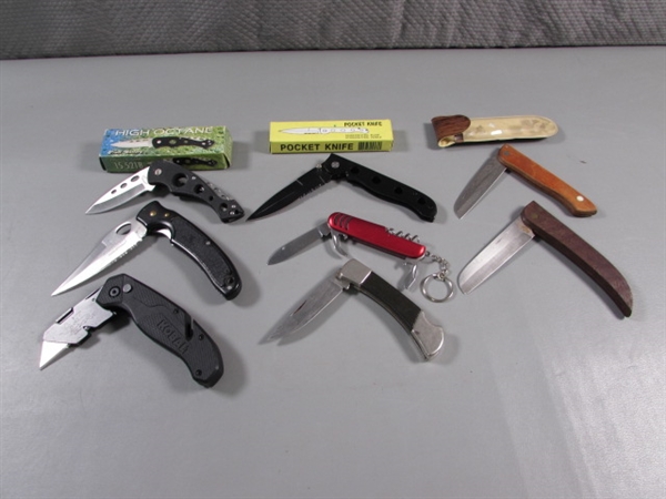 COLLECTION OF POCKET KNIVES