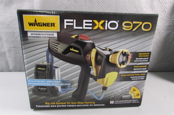 WAGNER FLEXI0 970 PAINT SPRAYER, LINERS AND MORE