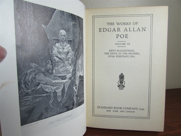 THE WORKS OF EDGAR ALLAN POE - 6 VOLUMES