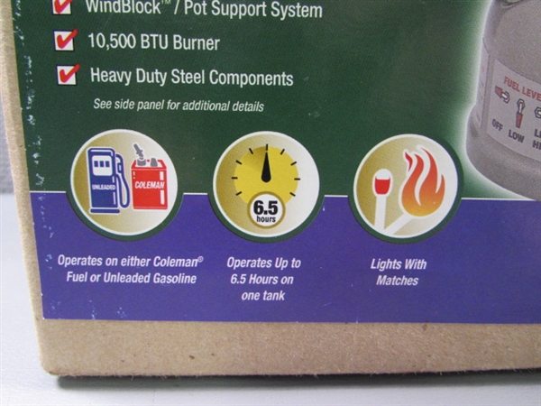 NEW COLEMAN SPORTSTER DUAL FUEL STOVE