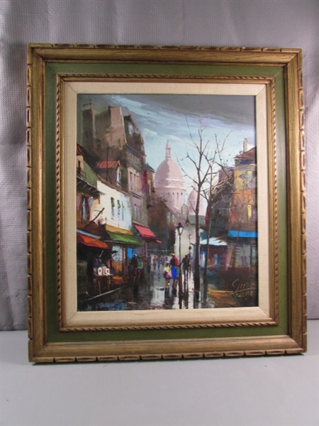 ORIGINAL 'PARIS' OIL ON CANVAS