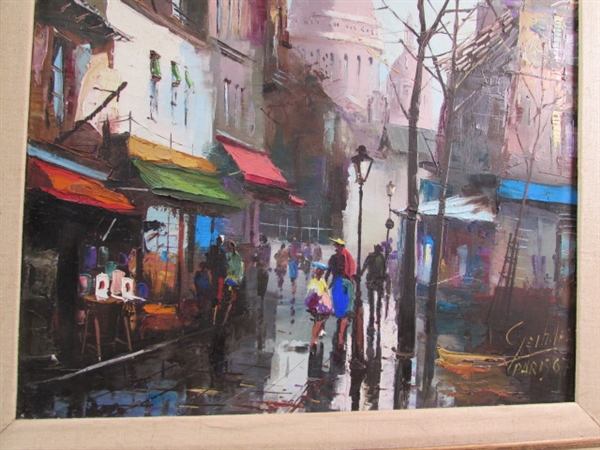 ORIGINAL 'PARIS' OIL ON CANVAS