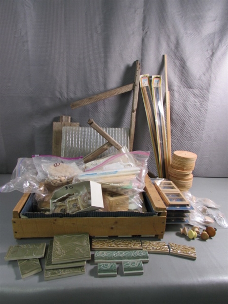 CRAFT WOOD, A KIT, A WASHBOARD TO REPAIR & MORE