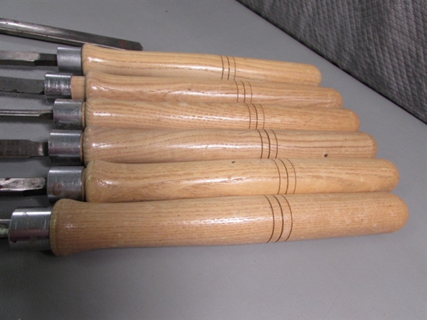WOOD CARVING & LATHE TURNING TOOLS & CHISELS