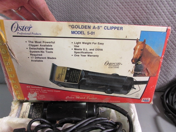 OSTER ANIMAL CLIPPERS W/EXTRA BLADES