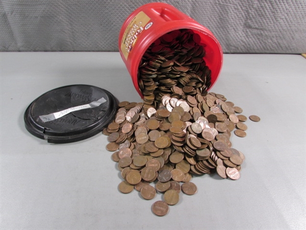 1959-1982 COPPER US PENNIES - 20+ LBS