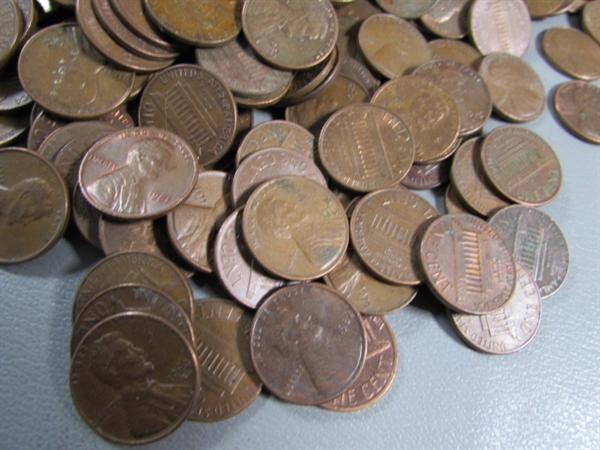 1959-1982 COPPER US PENNIES - 20+ LBS