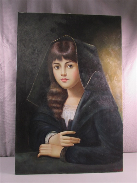 LARGE CANVAS ART BY A. CLAUDIE
