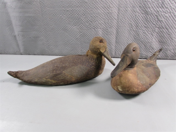 VINTAGE/ANTIQUE CANVAS DUCK DECOYS