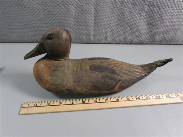 VINTAGE/ANTIQUE CANVAS DUCK DECOYS