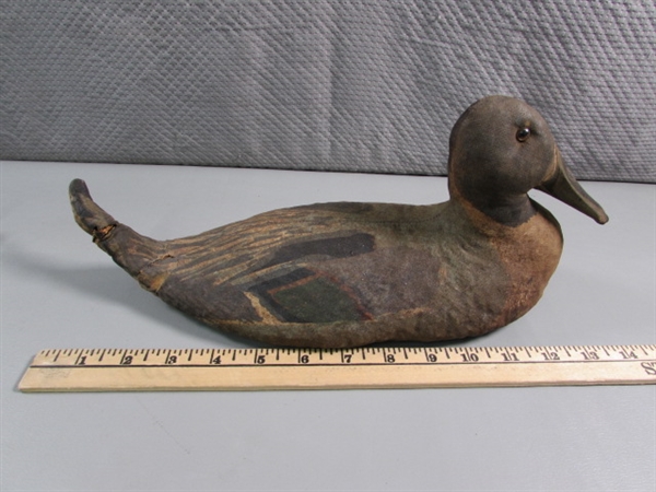 VINTAGE/ANTIQUE CANVAS DUCK DECOYS