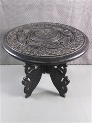 INTRICATELY CARVED PLANT STAND? TABLE?