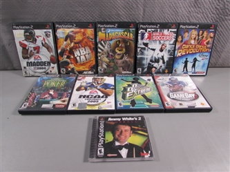 ASSORTED PLAYSTATION 2 GAMES & 1 PLAYSTATION GAME