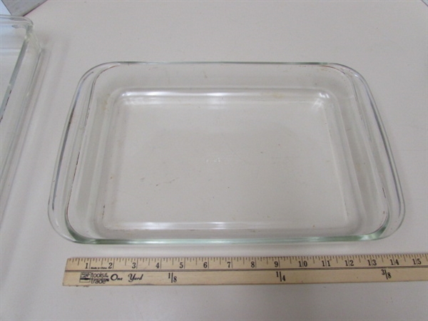 ASSORTED GLASS BAKEWARE & MORE