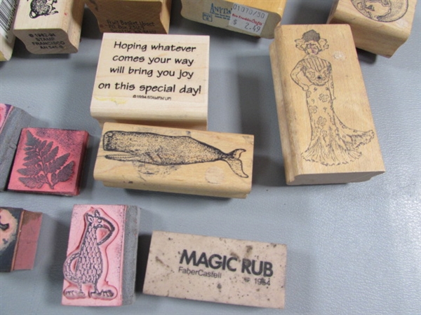 RUBBER STAMPS, INK PADS & RE-INKER