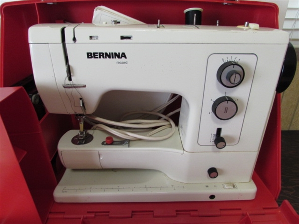 BERNINA RECORD SEWING MACHINE W/CASE
