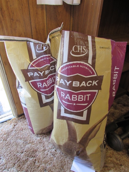 1+ 50 LB BAGS OF RABBIT PELLETS