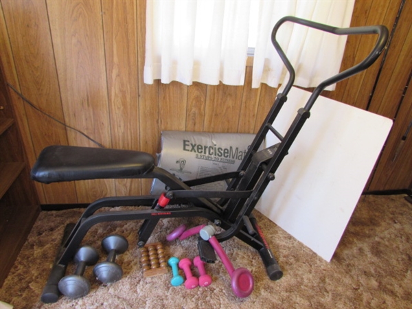 LIFESTYLE CARDIO FIT WORKOUT MACHINE & OTHER EXERCISE ITEMS