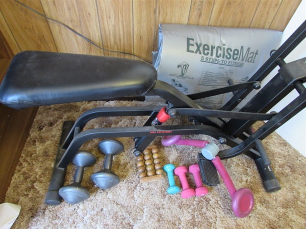 LIFESTYLE CARDIO FIT WORKOUT MACHINE & OTHER EXERCISE ITEMS