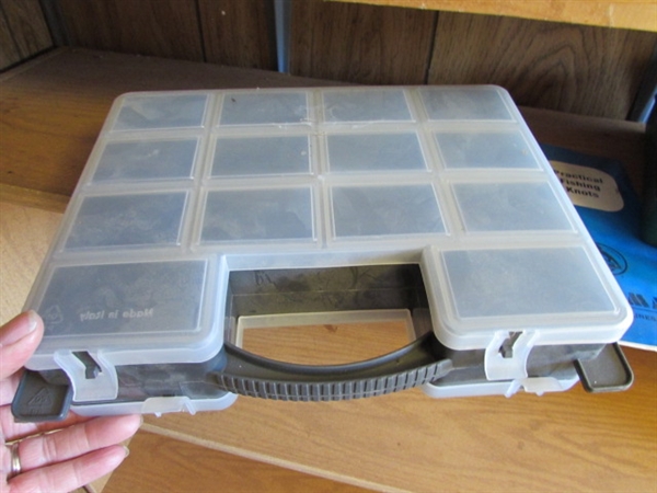 ASSORTED STORAGE CONTAINERS - TACKLE BOXES