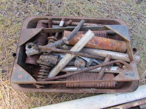 ASSORTED METAL RODS, PIPE & MORE