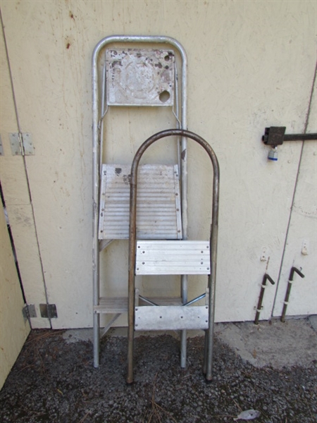 2 ALUMINUM STEP LADDERS