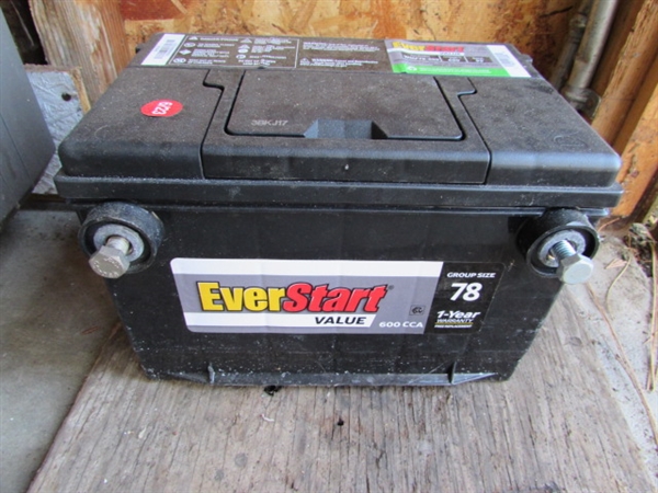 EVERSTART BATTERY DATED 6/23