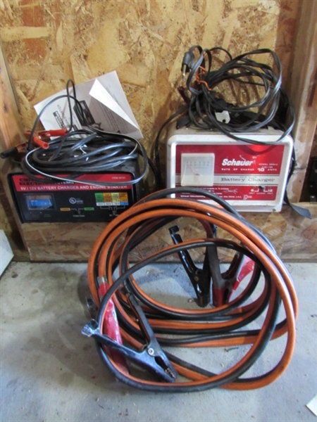BATTERY CHARGERS & JUMPER CABLES
