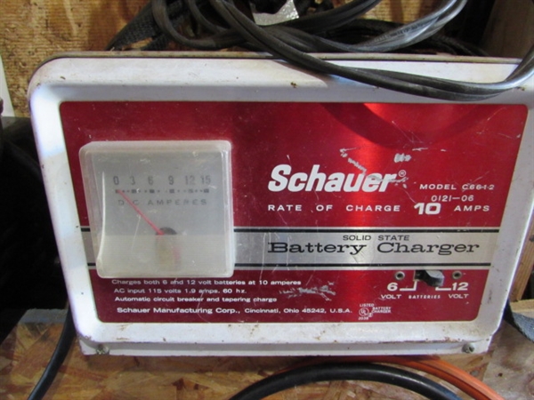 BATTERY CHARGERS & JUMPER CABLES