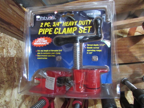 C-CLAMPS, PIPE CLAMP KIT, VICE GRIPS & MORE