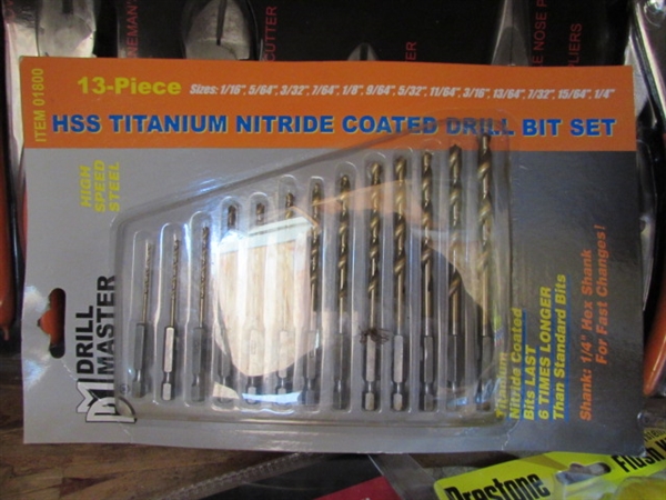 ASSORTED NEW IN PACKAGE TOOLS