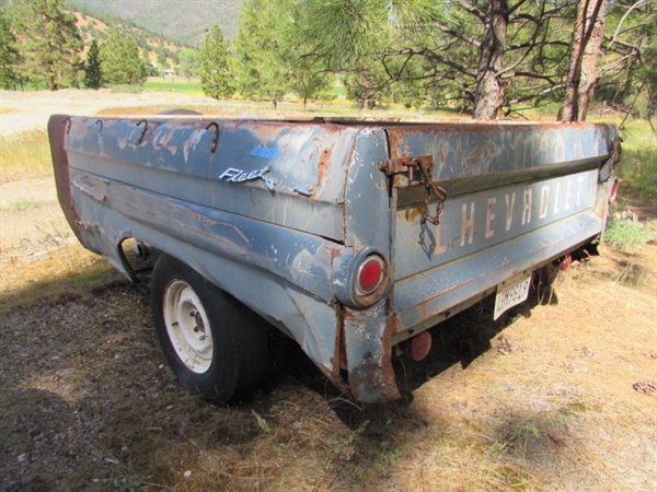 MODIFIED CHEVY PICKUP BED UTILITY TRAILER