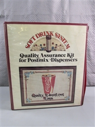 VINTAGE COCA COLA QUALITY ASSURANCE KIT FOR POST MIX DRINK SYSTEMS