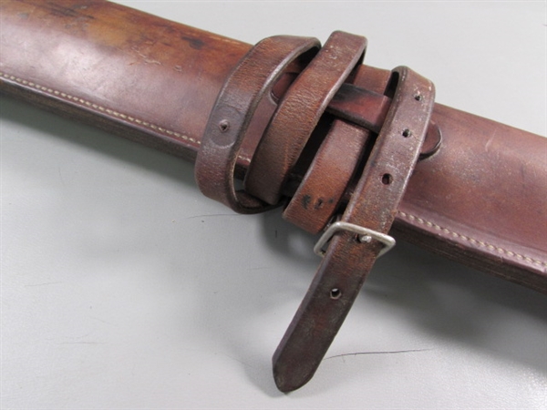 2 LEATHER RIFLE SCABBARDS
