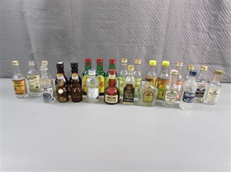 COLLECTION OF MINI BOTTLES - EMPTY