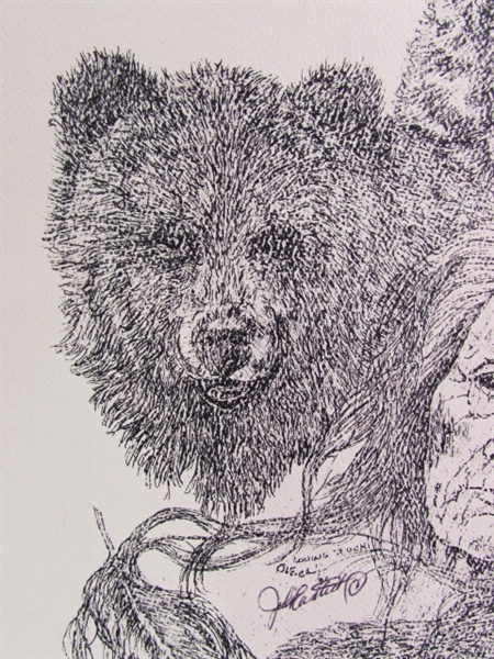 BEAR ART PRINT