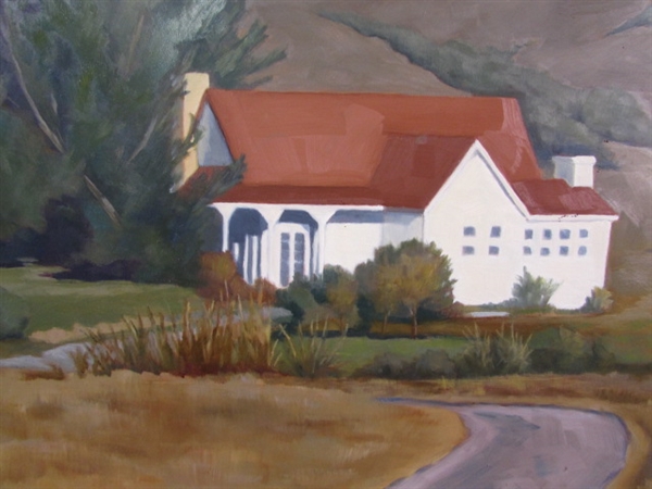 ORIGINAL OIL ON PANEL AT THE RANCH BY JILL SEE